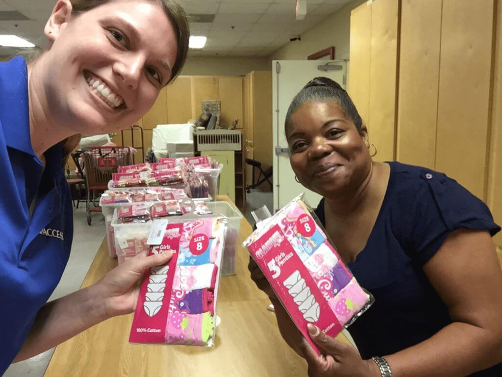 AccessTCA volunteering at Operation School Bell” width=