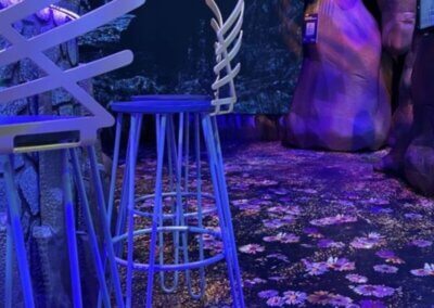 Boehringer Ingelheim cave exhibition stools