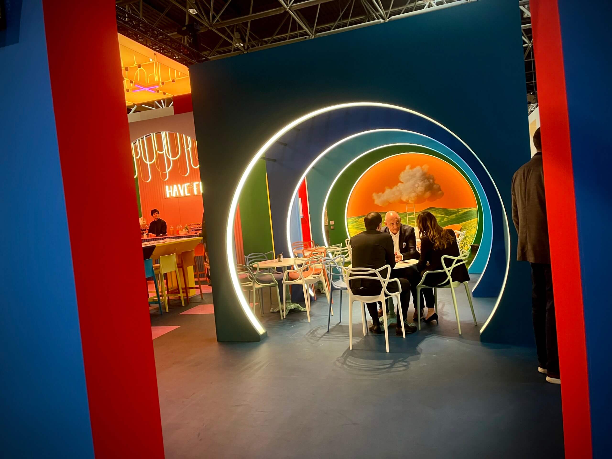 euroshop-macaron-meeting-space euroshop colorful meeting space within macaron exhibit