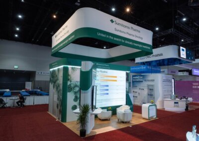 Sumitomo Pharma Oncology exhibit booth