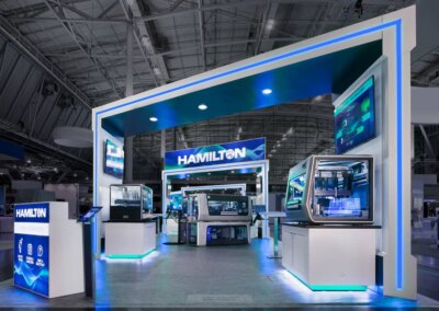 Hamilton blue exhibit space