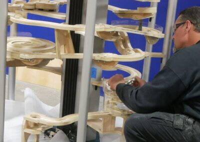 Boehringer Ingelheim rube goldberg exhibit