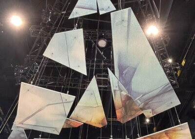 the overhead sign