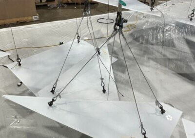 the overhead sign construction