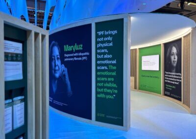 living with ipf Boehringer Ingelheim exhibit booth