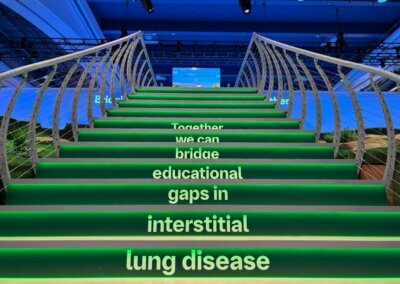 Boehringer Ingelheim exhibit stairs