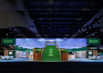 Boehringer Ingelheim’s exhibit stairs at ATS