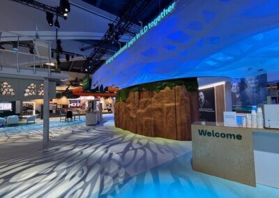 Boehringer Ingelheim exhibit booth at ATS
