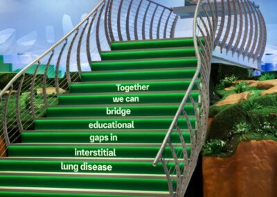 Boehringer Ingelheim exhibit stairs at ATS