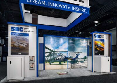 SNC exhibit booth