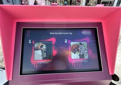 display explaining the process