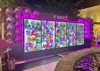 It Takes 2 digital mural