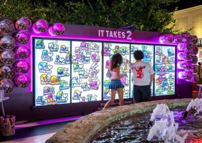 interactive pledge wall murals
